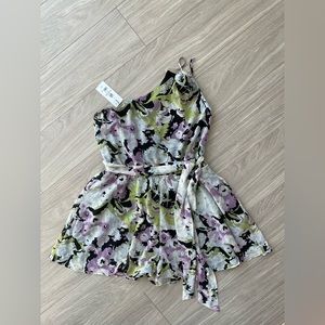 NWT - Dynamite One Shoulder Short Romper